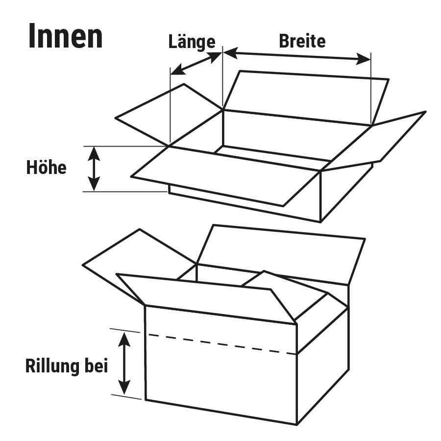 Faltkarton mit Selbstklebeverschluss und Automatikboden