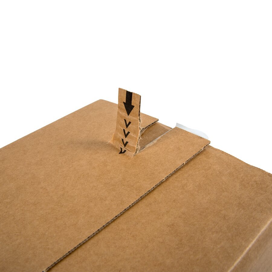 Wellpapp-Faktkarton mit praktischen Selbstklebestreifen und Aufreiperforation zum schnellen ffnen