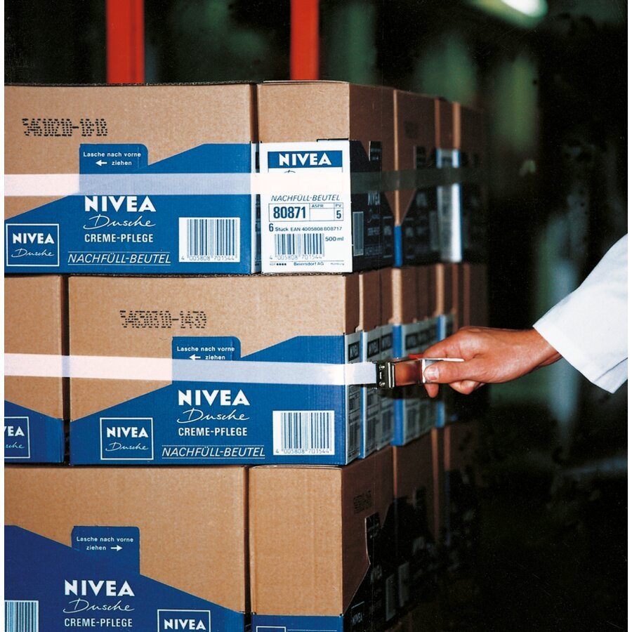 Optimale Palettensicherung mit dem tesa 51128 Palettensicherungsband