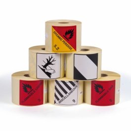 6 verschiedene Rollen aufgestapelt