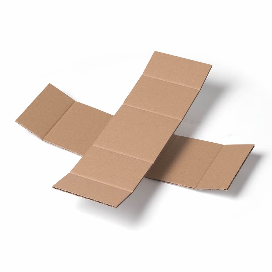 Stabile 2-teilige Kreuzverpackung mit Rillungen zum einfachen Zusammenbauen Stabile 2-teilige Kreuzverpackung mit Rillungen zum einfachen Zusammenbauen