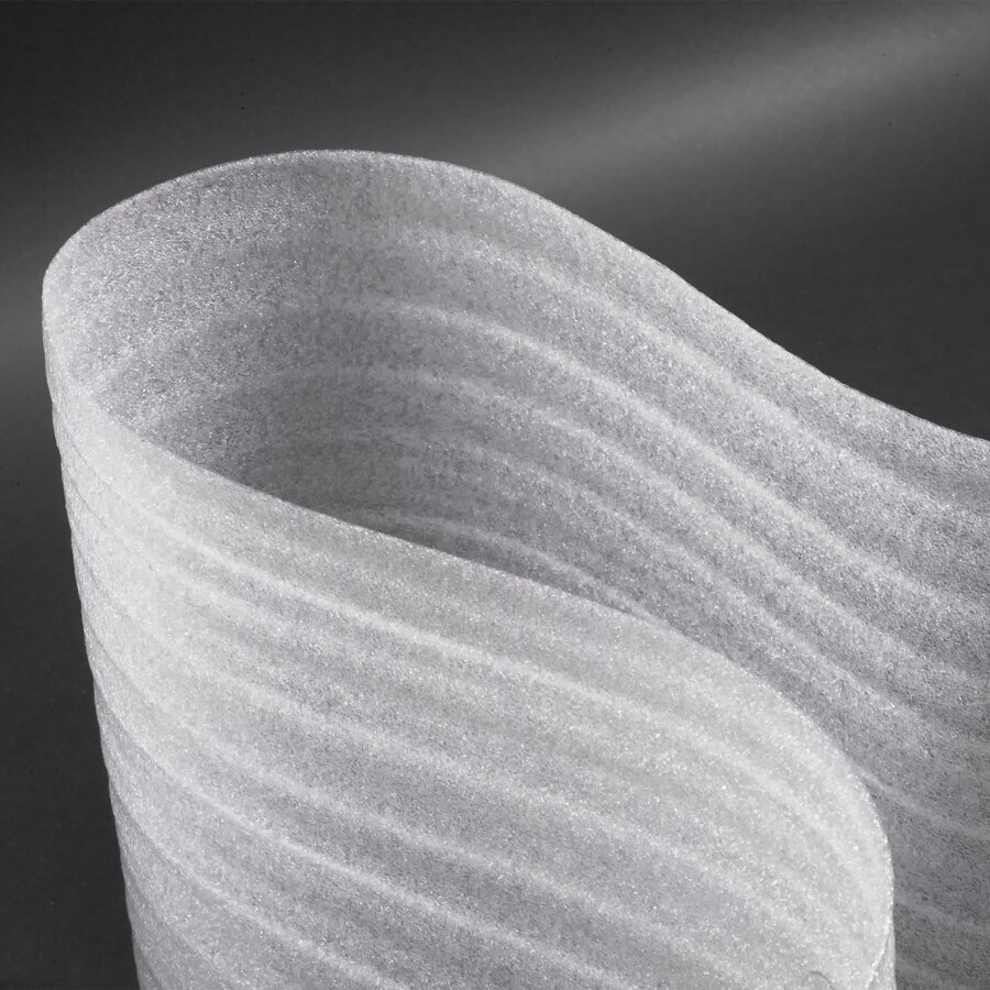 Schaumfolie besteht aus FCKW-freiem PE-Schaum, ist geruchsneutral und zu 100% recycelbar