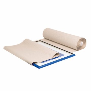 Die Schrenzpapier-Ausführung besteht zu 100% aus Altpapier und ist besonders weich und flexibel