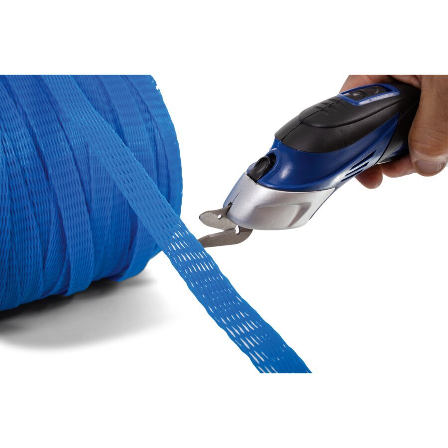 Leichtes Schneiden des Netzschlauchs mit dem Akku-Cutter (Bestell-Nr. 7.0487)