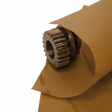 Mit dem robusten VCI-Korrosionsschutz-Papier verpacken Sie Ihre metallische Ware schnell, einfach und sicher