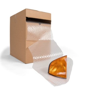 Perforierte Luftpolsterfolie in Spendebox