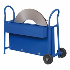 Abrollwagen fr Stahlband, fahrbar