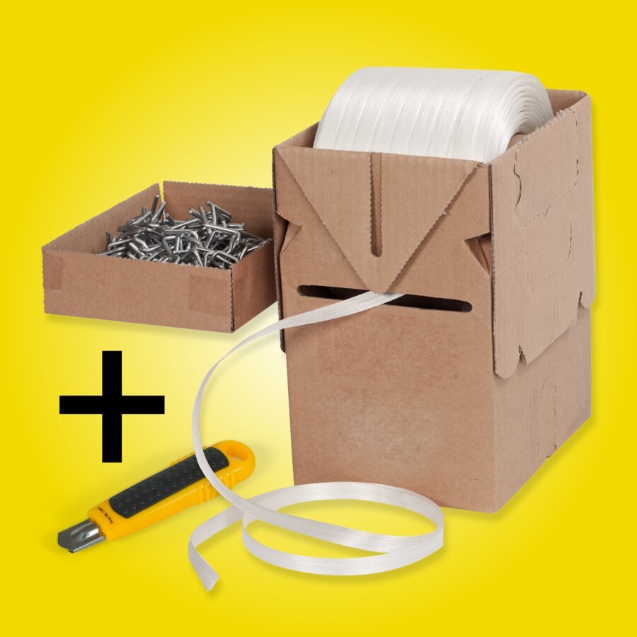 Textil-Umreifungsband + Zubehr Sparset