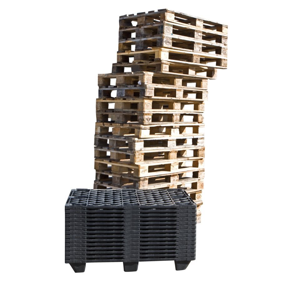 Erhebliche Platzeinsparung gegen�ber klassischen EURO-Paletten