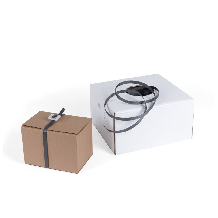 PP-Umreifungsband im Spendekarton