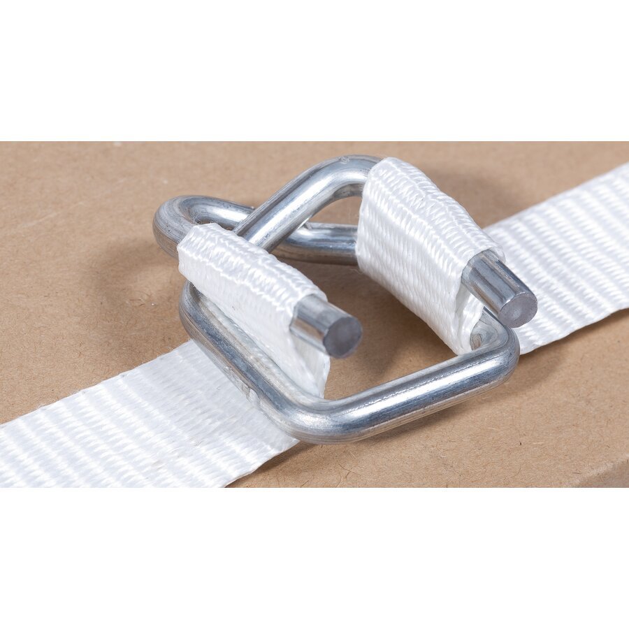 Draht-Verschlussklemmen f�r Textilumreifungsband