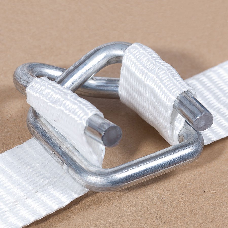 Draht-Verschlussklemmen fr Textilumreifungsband