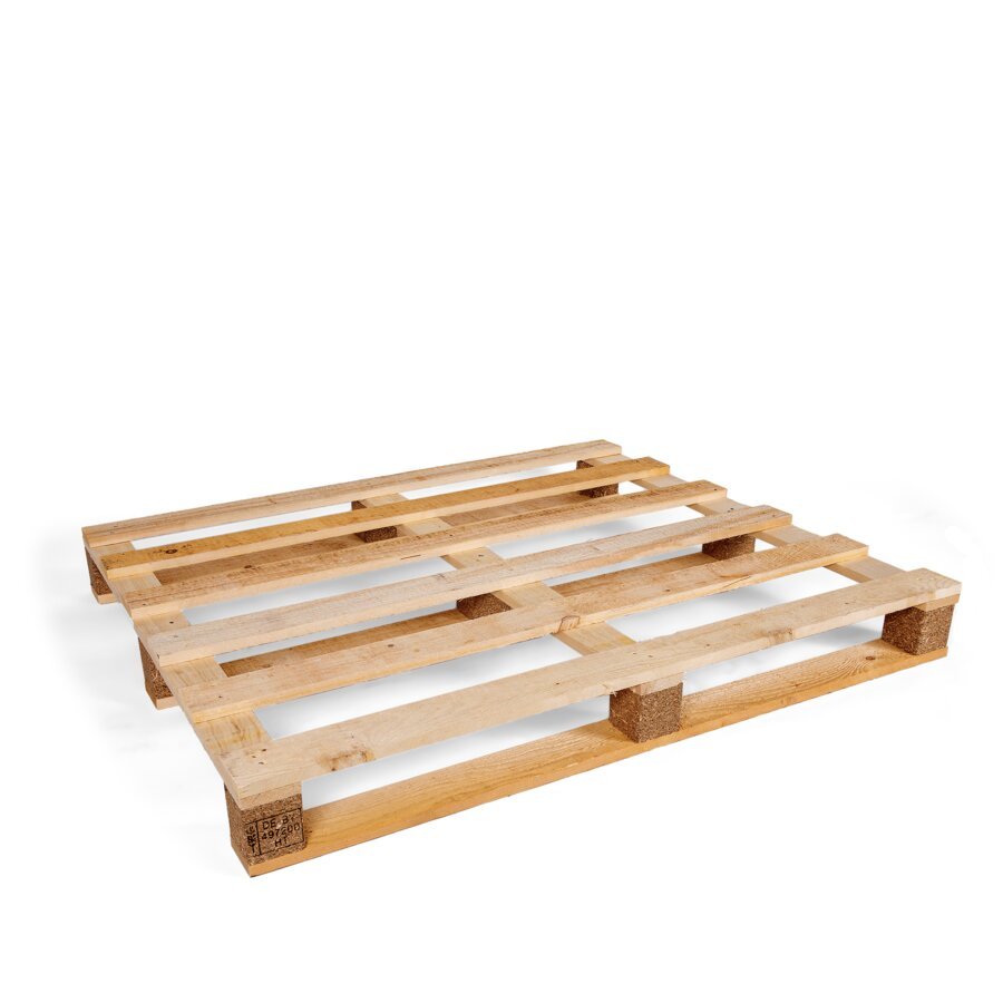 Einwegpaletten in belastbarer Vollholz-Qualitt