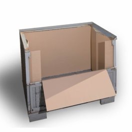 Gitterboxauskleidung aus Wellpappe