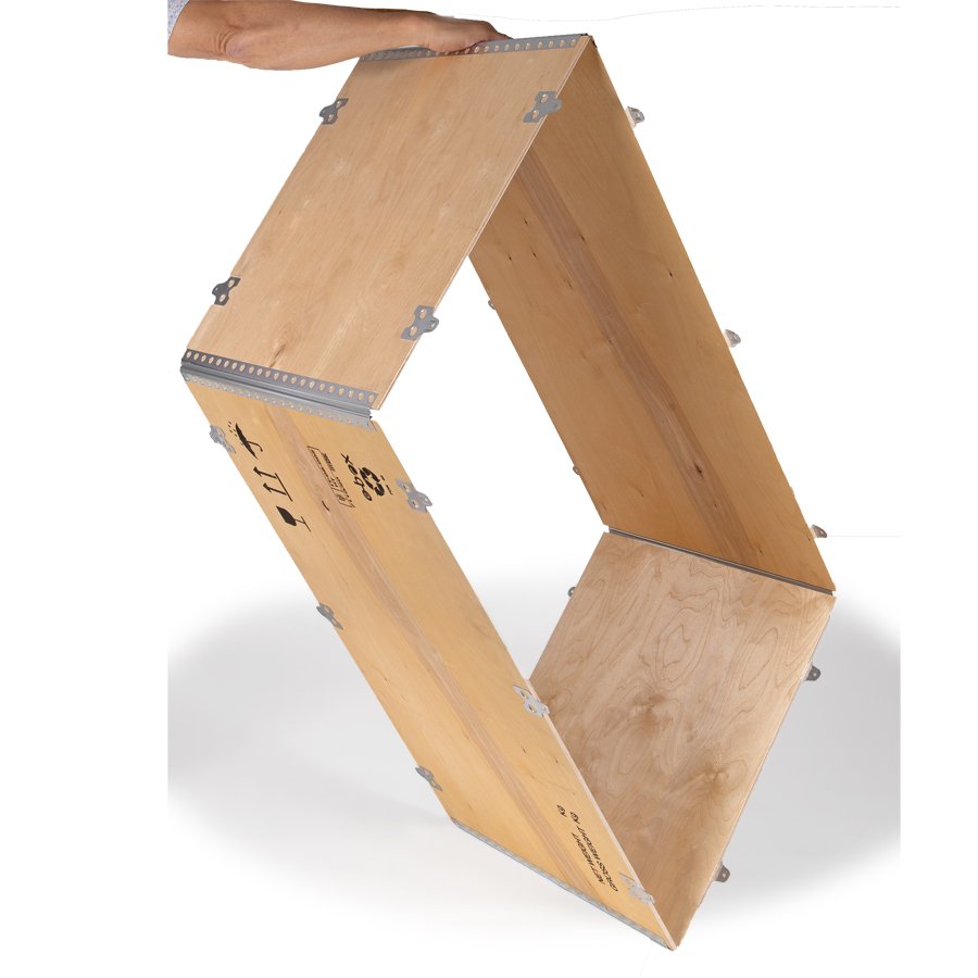 Der faltbare Ring kann einfach per Hand aufgebaut werden