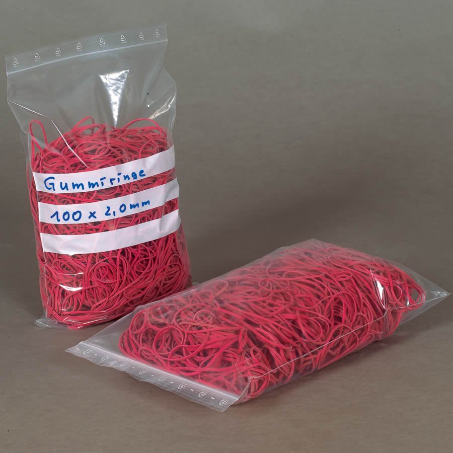 Druckverschlussbeutel mit 3 Beschriftungsfeldern