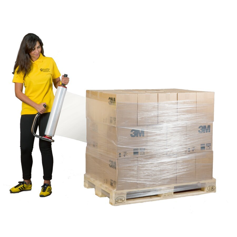 Palettensicherung: Handstretchfolie schtzt und stabilisiert Ihre Ware auf der Palette