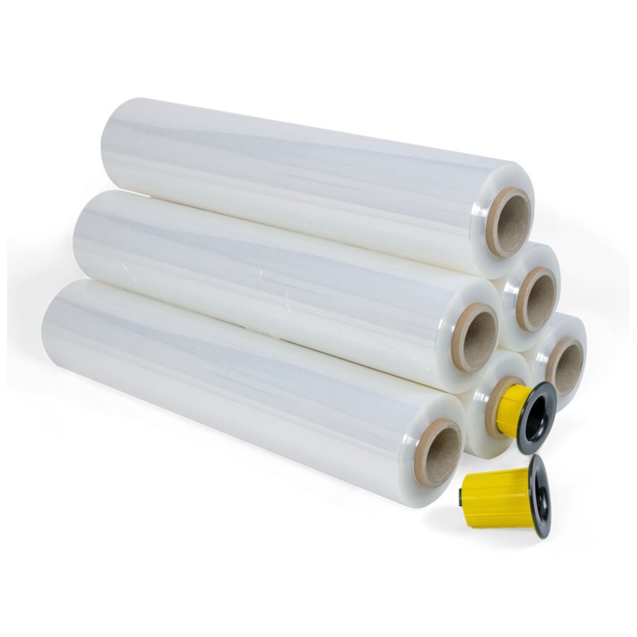 Durch die Herstellung aus Castfilm ist die Stretchfolie hochtransparent und leise abrollbar