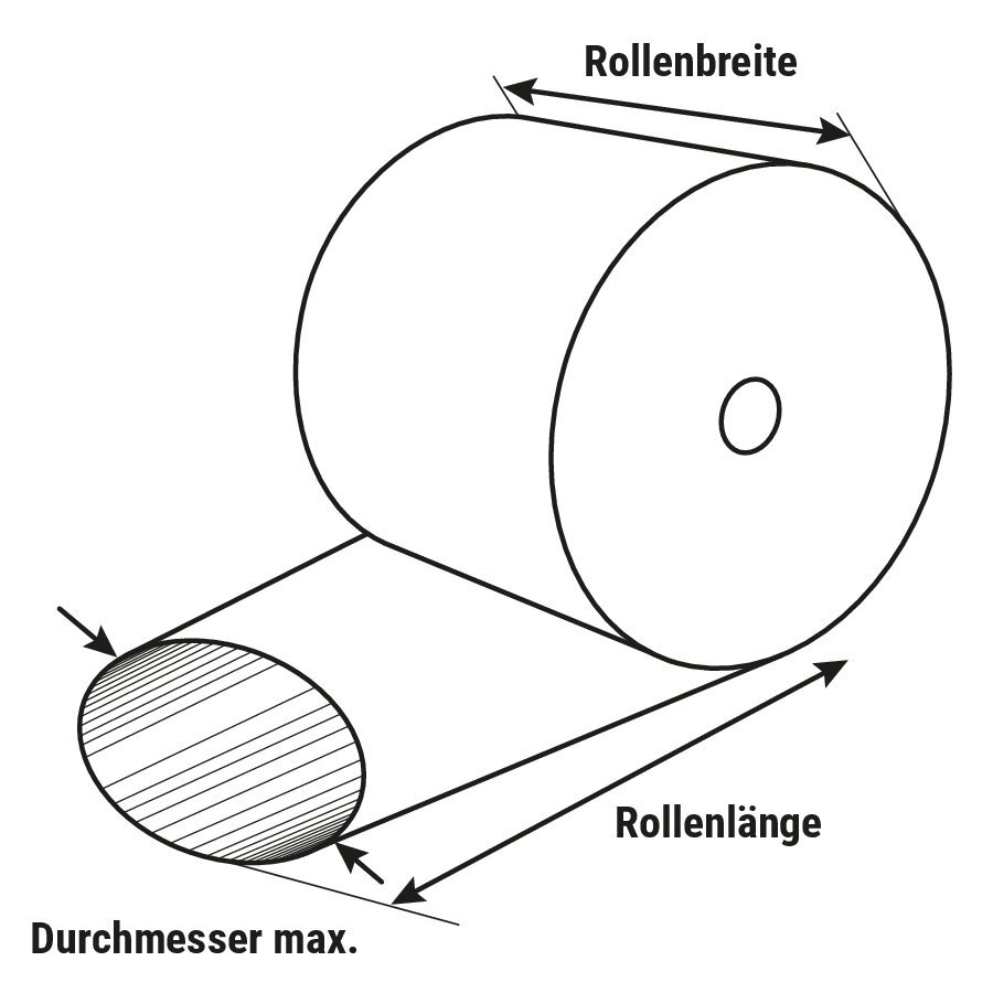 PE Schlauchfolie, schwarz