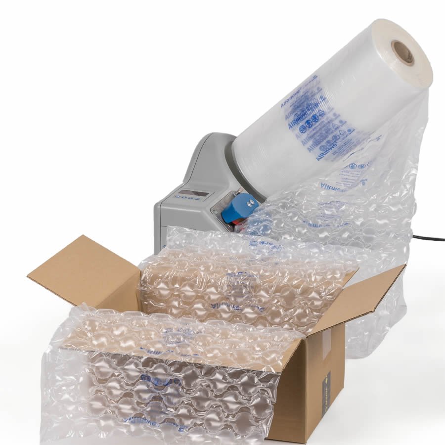 Fllmaterial entsteht dort, wo verpackt wird - direkt von der Maschine in den Karton