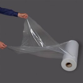 PE-Folie, mittig gefaltet als Halbschlauch