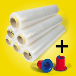 Handstretchfolie HighTec + Gleithlsen Spar-Set