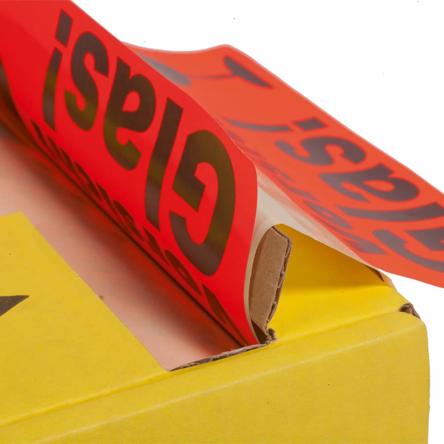 Nahaufnahme Etikett gelst 