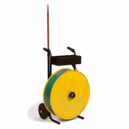 Abrollwagen fr Umreifungsband, fahrbar