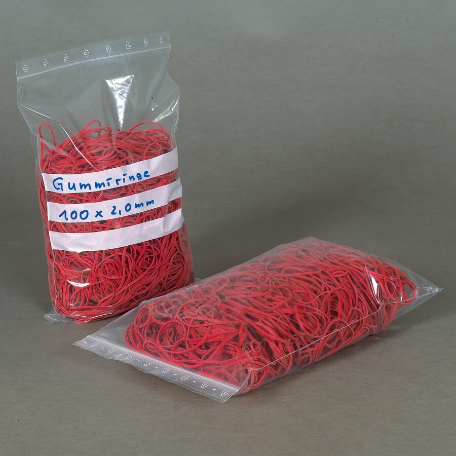 Druckverschlussbeutel mit 3 Beschriftungsfeldern