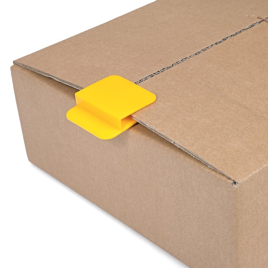 Auch perfekt dafr geeignet, die Deckelklappen eines Kartons zusammenzuhalten