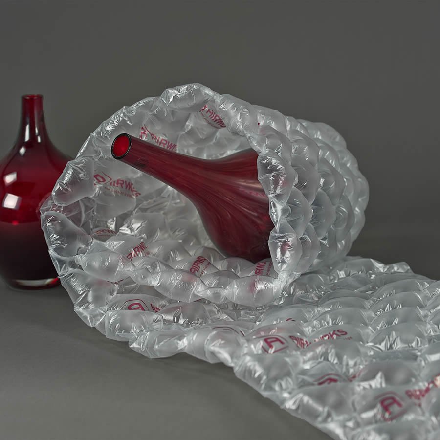 Die Luftpolster-Matten sich besonders flexibel, auch unfrmige Produkte lassen sich damit gut einwickeln