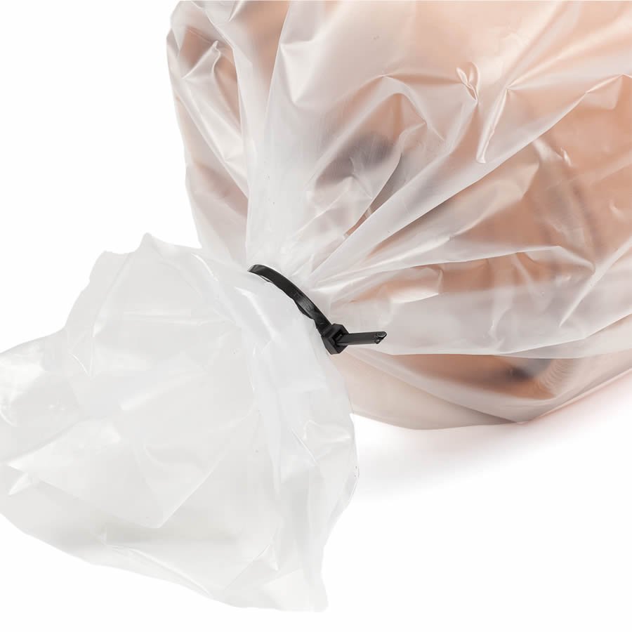 Das nach dem Verschlieen berstehende Band lsst sich ganz einfach abzwicken