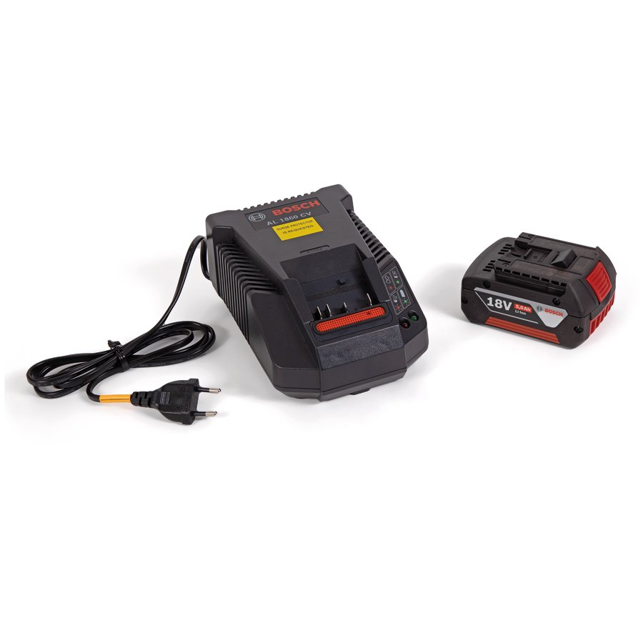 Im Lieferumfang enthalten: moderner Li-Ion-Akku und Ladegert