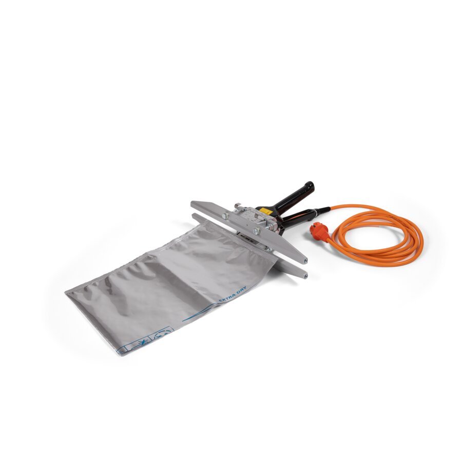 Wrmesiegelzange zum schnellen Verschweien heisiegelfhiger Folien, z.B. Aluverbund-Folie