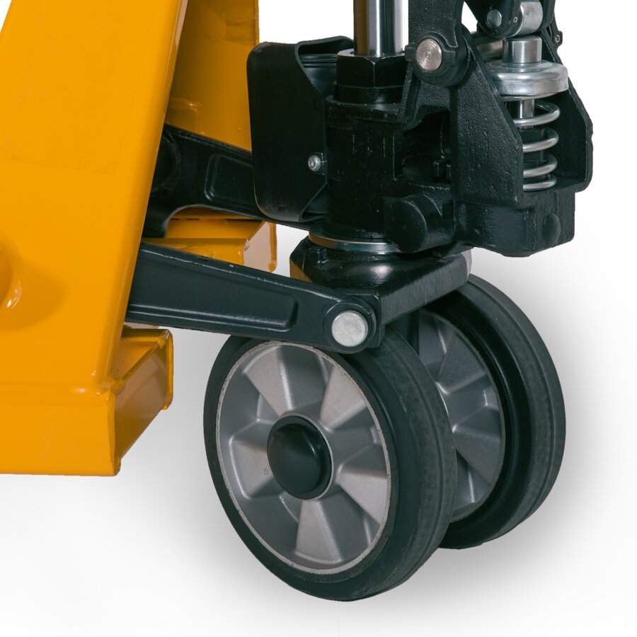 Lenkrder aus Vollgummi - auch fr unebene Bden geeignet