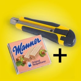 Cuttermesser + Manner Waffeln Spar-Set