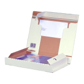 E-Commerce Karton 298 x 215 x 43 mm wei� mit Begleitpapier-Fach