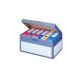 Archivkarton Klappbox 522 x 333 x 268 mm anthrazit