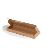 Faltschachtel mit Steck-Verschluss 275 x 95 x 30 mm braun