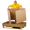 So wird die R�ckwand des Palettencontainers montiert