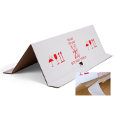 Stapelschutz f�r Paletten wei� selbstklebend