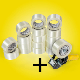 Filament-Band 75 mm Set 24 Rollen mit Handabroller