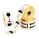 Warnetikett wei� 