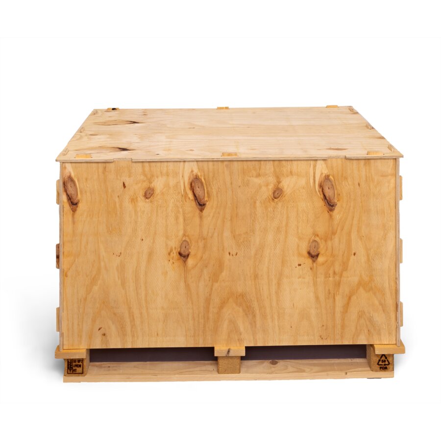Holzsteckkiste besteht aus 6 Teilen und ist werkzeuglos aufbaubar.