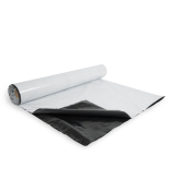 LDPE-Abdeckfolie UV-stabil 4000 mm 25 lfm 150 my schwarz/wei� gefaltet auf 1000 mm