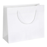 Papier-Tragetasche mit Kordel 350 x 130 x 310 mm blanko