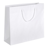 Papier-Tragetasche mit Kordel 420 x 130 x 370 mm blanko